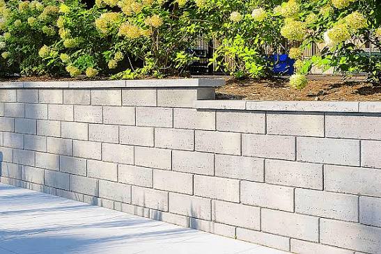 Retaining wall construction on Hills District sloped terrain